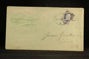 New Hampshire: Pittsfield 1880s Green Niagara Insurance copertura pubblicitaria - Foto 1 di 2