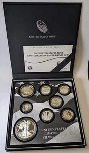 2017 LTD ED SILVER PROOF SET 8-pc - Picture 1 of 4
