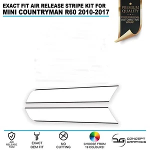 Bonnet Pin Stripe Exact OEM Fit Air Release Vinyl Fit Mini Countryman S ONE R60 - Picture 1 of 3