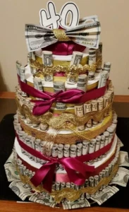 Money Cake by CTM with REAL MONEY Handmade gift for any occasion Big Cakes - Picture 1 of 8