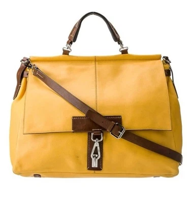 Bolso Bandolera TUMI Hobo Cuero Amarillo Marrón 19x12x6 Foto 1 de 4