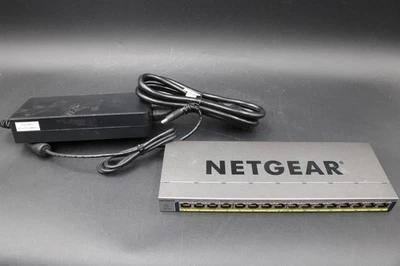 NETGEAR GS116PP 16-Port Gigabit Unmanaged Rack-Mount 183W PoE+ Network Switch - Image 1 of 4