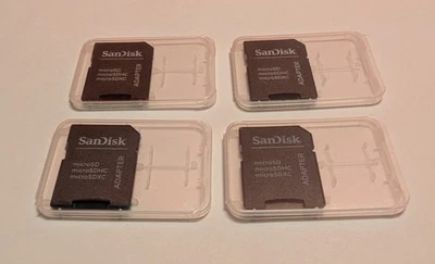 SanDisk Speicherkarten Adapter von Micro SD auf SD Card mit Hülle NEU ✔ - Bild 1 von 4