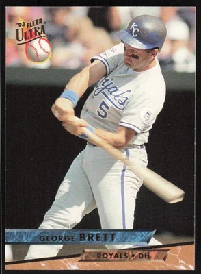 1993 Ultra George Brett Baseball Card #206 - Kansas City Royals - Image 1 of 2