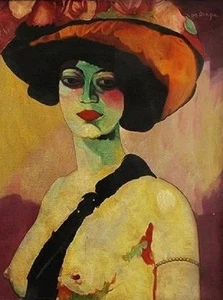 Kees Van Dongen oil on Canvas rare painting signed - Picture 1 of 4