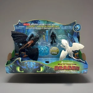 Cómo entrenar a tu dragón Desdentado y Furia Ligera Set de regalo El objetivo del mundo oculto - Imagen 1 de 2