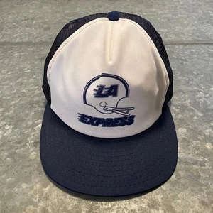 Cappello snapback vintage nuovo con etichette LA Express USFL anni 80 Los Angeles California Football USA - Foto 1 di 11