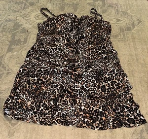 Badeanzüge für alle Badeanzugkleid Gr. 18 Regal BH Rüschen Gepard Print Rüschen - Bild 1 von 7