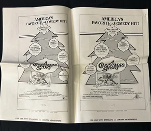 A CHRISTMAS STORY Original 1983 UNCUT Ad Slicks (4 PAGES) - VERY RARE! - Picture 1 of 5