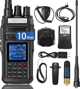JT-3988 ham Radio Walkie Talkie 10Watt Handheld Dual Band Two Way radios Long... - Picture 1 of 7