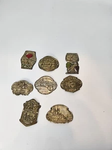8 insignias de bastón para caminar bastón Europa de colección Heidelberg Kevelaer Linz vino - Imagen 1 de 18