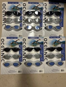Oceanic Bulk Occhiali da Nuoto L/XL Nuovi Antiappannamento UV SIGILLATI 6 CONFEZIONI da 3 - 18 totali - Foto 1 di 2