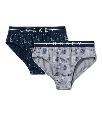 Jockey NB01 Boys Printed Stretch Briefs (2 Pack) | Ultrasoft Waistband | Colors - Image 1 of 4