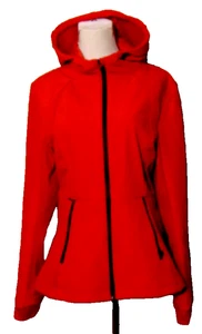 CHAQUETA CON CAPUCHA SPYDER MUJER ROJA ROPA ACTIVA POLIÉSTER, SPANDEX FORRADA DE PIEL SINTÉTICA ~ L - Imagen 1 de 9