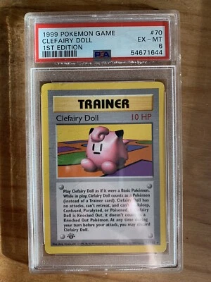 Clefairy Doll 70/102 1st Edition SHADOWLESS Rare EX - MT - Image 1 of 2