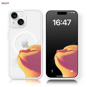 Magnetic Phone Case For iPhone16 15 14 13 12 11Pro Max XS ShockproofSunset cat - Picture 1 of 14