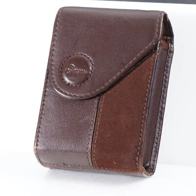 ^ Lowepro Napoli 20 Brown Leather Camera Case 2" 1/2 x 3 1/2 Dimensions [EX+++] - Image 1 of 2
