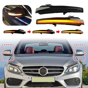 Dynamic Side Mirror Turn Signal Light For Mercedes Benz C-Class W205 2015-2021 - Picture 1 of 4
