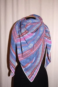 ZWILLINGSHERZ ♥ edles Dreieckstuch Schal Scandic Style 5% Kaschmir jeansblau NEU - Bild 1 von 3