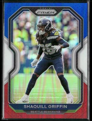 2020 Panini Prizm Shaquill Griffin 298 Prizm Red White and BlueSeattle Seahawks - Image 1 of 2