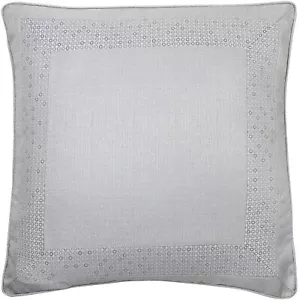 Croscill Euro Sham Nova Silver Polyester 26 x 26 Inches - Picture 1 of 3