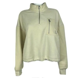 Calvin Klein Polar Fleece Sweatshirt Women's L - Cream - Picture 1 of 4