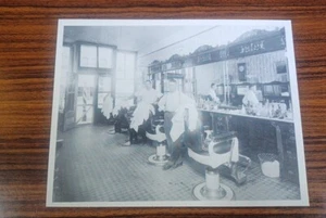 Vintage 90er Postkarte Big Timber Barbershop Big Timber Montana - Bild 1 von 2