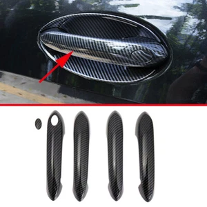 For BMW X5 2019-2023 Carbon Fiber Exterior Side Door Handle Molding Cover Trim - Picture 1 of 7