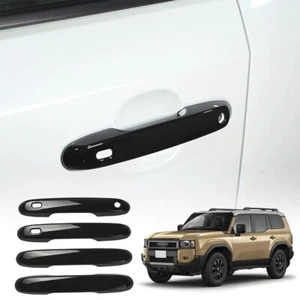 4x Glossy Black Door Handle Covers for Toyota Prado / Land cruiser LC250 2024 - Picture 1 of 9