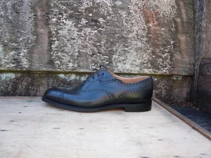 ZAPATOS CHURCH’S BROGUES CUERO NEGRO UK9 HOMBRE DIPLOMÁTICO ESTADO SIN USAR - Imagen 1 de 10