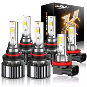 For Ford Explorer 2011-2013 2014 2015 LED Headlight + Fog Light Bulbs Combo - Foto 1 di 11