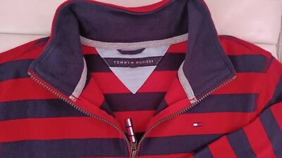 Tommy Hilfiger Niños Talla 16 Sudadera Camisa Cuarto Cremallera Foto 1 de 4