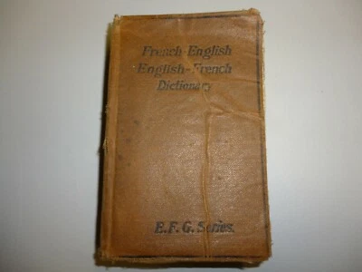 French English Pocket Dictionary, 1922 E.F.G series, GC , free shipping. - Image 1 of 4