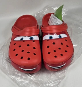 Crocs Lightning McQueen Classic Clogs Cars Disney Pixar All Size NEW 9 Mens 11W - Picture 1 of 17
