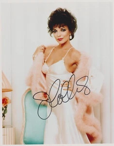 JOAN COLLINS Original Autogramm signiertes 20x25 Großfoto Portrait Denver Clan - Bild 1 von 1