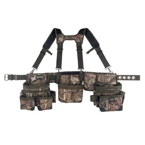 Bucket Boss 3 Bag Tool Bag Set with Suspenders in Mossy Oak Camo, 55185-MOSC - Picture 1 of 12