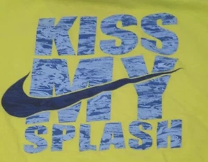 Nike Herren Muskelshirt Extra Large Neon Grün Ärmellos Kiss My Splash Big Logo - Bild 1 von 5