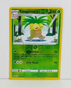 Exeggutor Pokemon TCG Sword & Shield Vivid Voltage Card 005/185 Reverse Holo - Picture 1 of 3