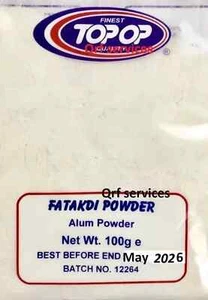 100g ALAUN PULVER FATAKDI PULVER GEMAHLEN ANTIBAKTERIELLES DEODRANTENMITTEL - Bild 1 von 1