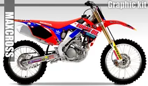Maxcross Design Graphic kit Decal Sticker FOR HONDA 2009-2013 CRF250R CRF450R - Foto 1 di 2