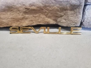 Cadillac Seville GOLD Emblem 7" - Picture 1 of 4