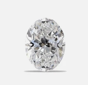 Loose Lab Grown CVD Diamond 1 pc Oval IF Clarity 3 x 2 mm D Color Certified - Picture 1 of 5