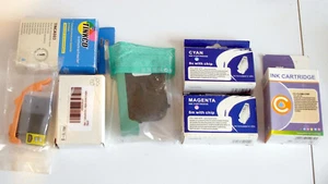 Lot de 7 cartouches d'encre neuves périmées Ink Cartridges expired use date, new - Foto 1 di 7
