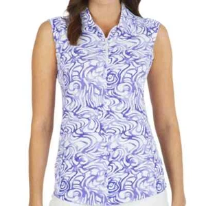 NWT Ladies IBKUL KINSLEY Plum Lavender Sleeveless Polo Shirt XS S M L XL XXL - Picture 1 of 1