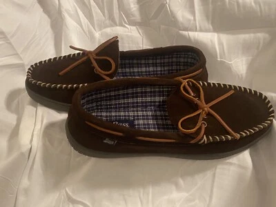 BASS Tonto Leather Slippers - Men's Size 12M Style: 1951-200 Brown - Image 1 of 4