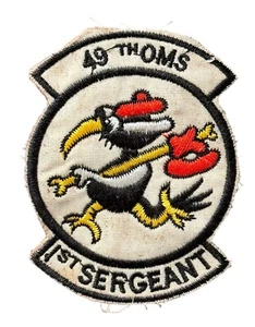 Guerra de Vietnam 490ª OMS PRIMER SARGENTO USAF USN Parche Original Hecho en Teatro - Imagen 1 de 3