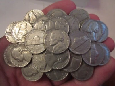 DE COLECCIÓN RACIMO DE MONEDAS DE NÍQUEL DE EE. UU. HEBILLA DE CINTURÓN - GW-18 Foto 1 de 3