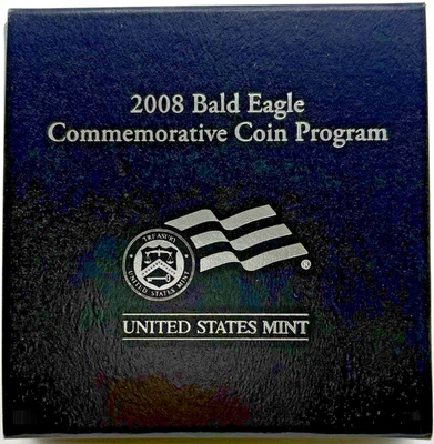 2008 Bald Eagle Proof Silver Commemorative $1 W/ Box & COA - Image 1 of 4