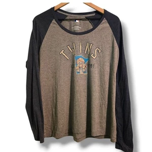 Minnesota Twins T-Shirt Damen XXL grau langarm Raglan leicht Baseball - Bild 1 von 7