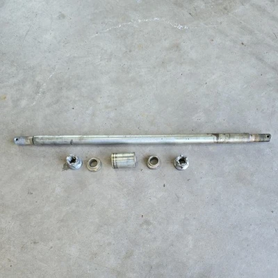 1984 1985 HONDA ATC125M ATC125 M FRONT AXLE and SPACERS - Image 1 of 4